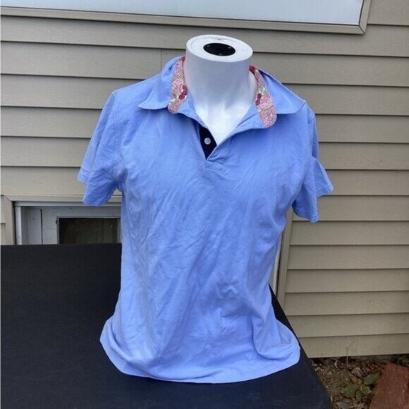 cowgirl argyle boho cozy grandpa dad Men’s polo shirt large report collection - Picture 1 of 5